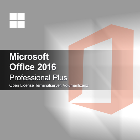 Microsoft Office 2016 Professional Plus Open License Terminalserver, Volumenlizenz
