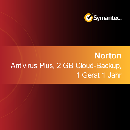 Norton Antivirus Plus, 2 GB Cloud Backup, 1 device 1 year